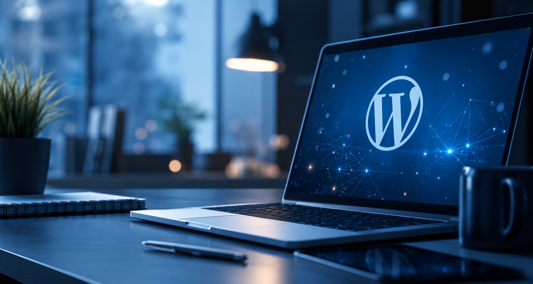 Professional WordPress workspace