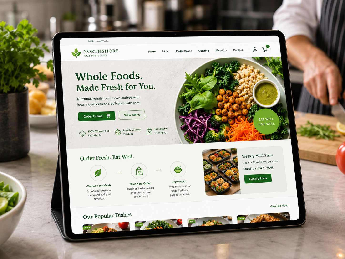 Modern hospitality and brand website